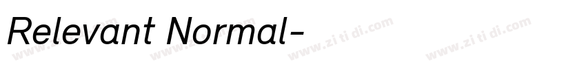 Relevant Normal字体转换